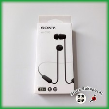 Sony WI-C100 Neckband In-Ear Wireless Bluetooth Earbuds Black DSEE 25h Battery