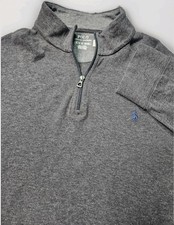 Polo Ralph Lauren Gray Quarter Zip Long Sleeve Men  s Size XL Pullover Sweater