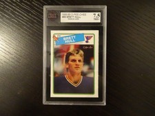 1988-89 OPC Hockey Card #66 Brett Hull Rookie Card Graded 7.5 NM+. rookie card picture