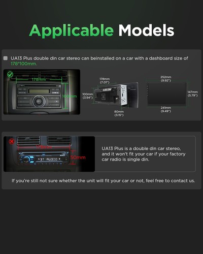 Double 2Din Android 13 10.1" Touchscreen Car Radio Stereo GPS Navigation WiFi 4G - Picture 5 of 21