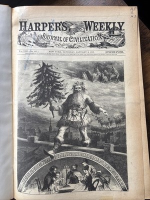 Harper s Weekly Reissue Vol XIII Jan-Jun 1869 Bound Hardcover Complete Library