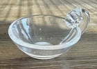 Vintage Steuben Signed Art Glass Crystal Snail Scroll Salt Bowl Dish Must See