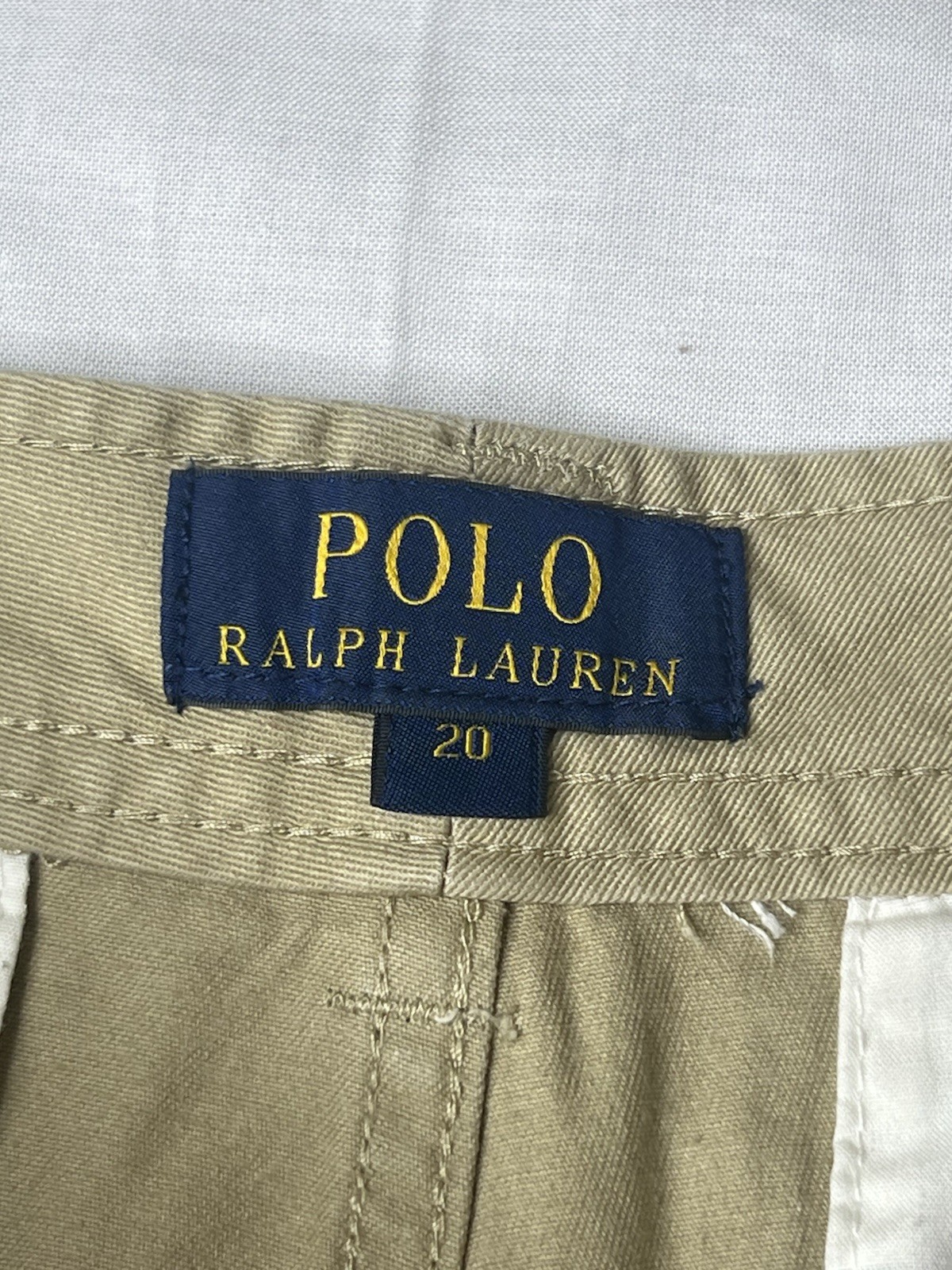 Polo Ralph Lauren Men’s / Boys Classic Chino Cargo Shorts Khaki Size 20 thumbnail 6