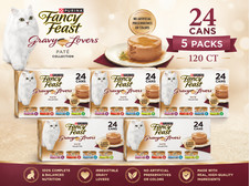 5 Packs Fancy Feast Gravy Lovers Pate VP 24 CT 72 OZ 3.56 per gallon