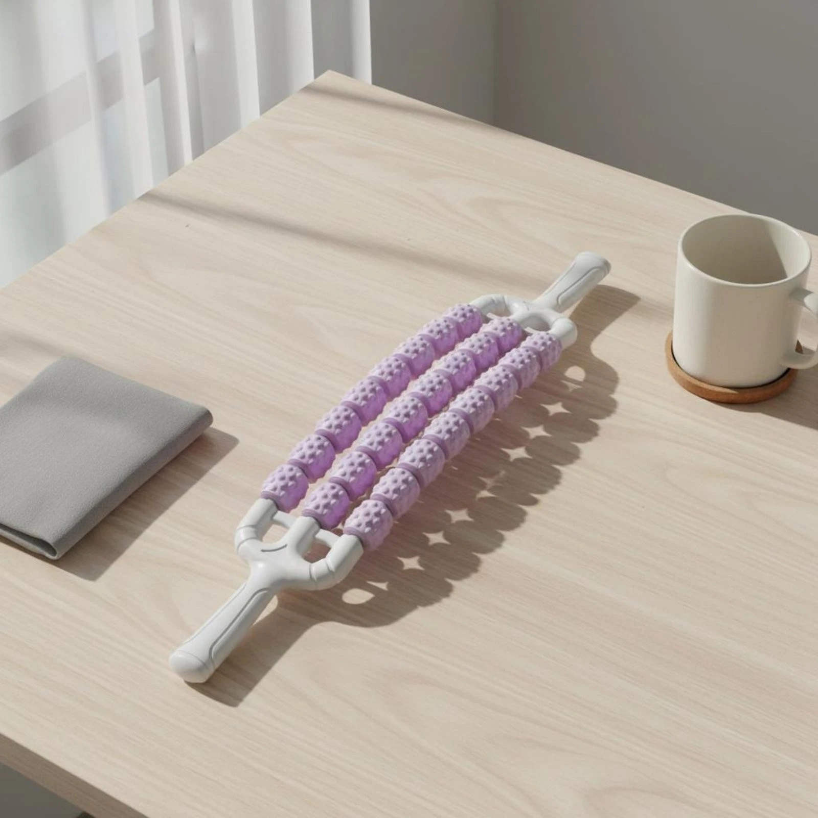 Bendable Muscle Massager Stick Textured Elevated Points Flexible Massage Stick
Opens in a new window