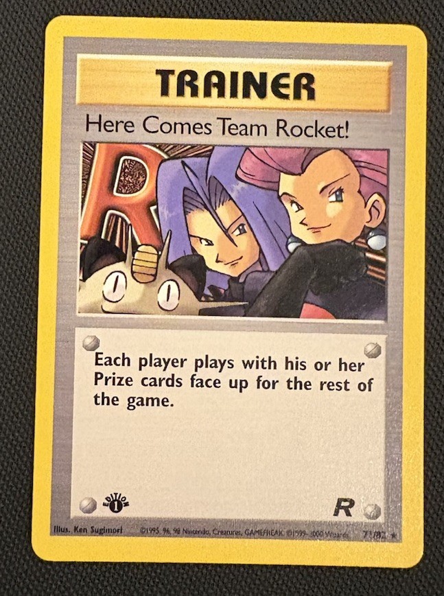 Here Comes Team Rocket 71/82 1st Edition Team Rocket Non Holo Pokemon Card