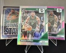 2024-25 Donruss Optic-Jaylen Brown #113 Holo with Pink Prizm and Winner Stays