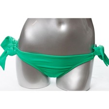 ABS Allen Schwartz Womens 4 Swim Bikini Bottom String Green Solid Stretch
