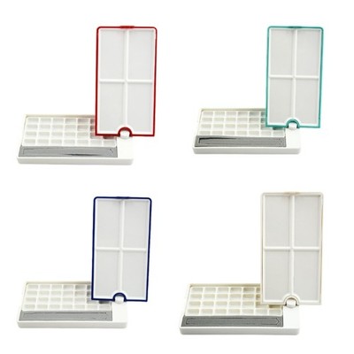 Empty Watercolor Palette Roating Palette Paint Case Travel Art Supplies