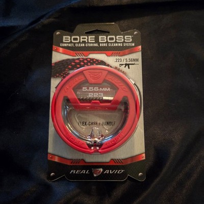 NEW! Real Avid Bore Boss .223/5.56mm Compact, Bore Cleaning System Flip FlexCase