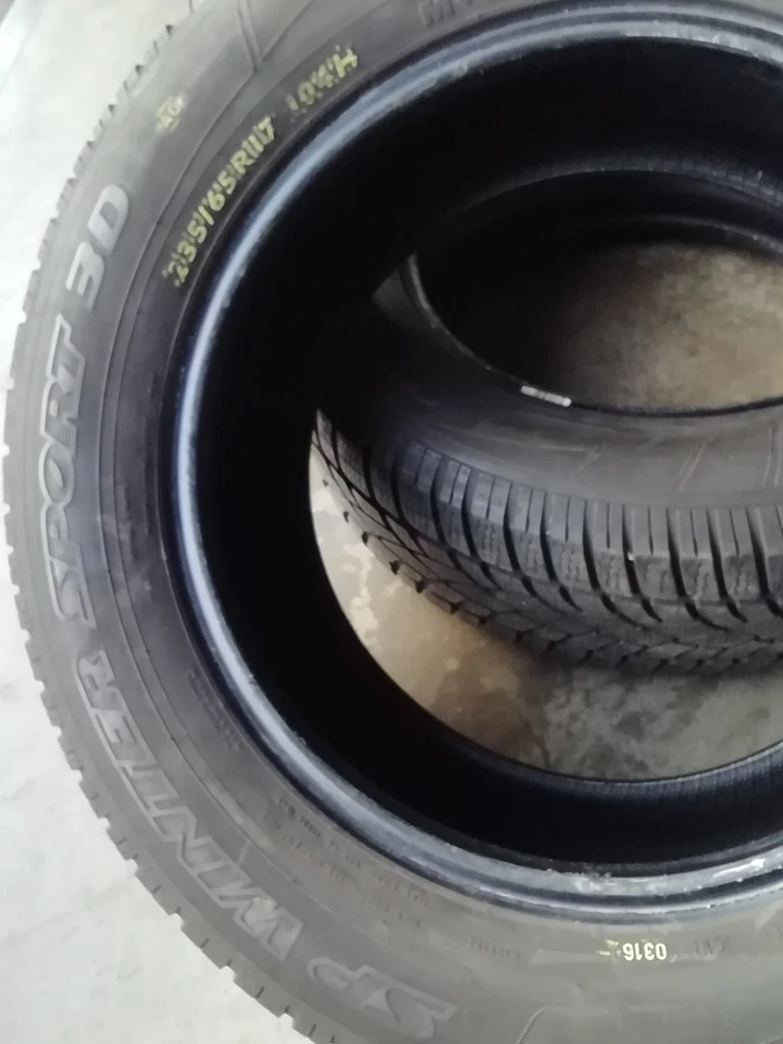 2x Winterreifen, 235/65 R17, 104V, Dunlop SP Winter Sport 3D,  AO - Audi - Bild 4 von 4