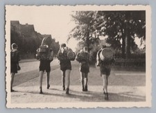 Hamburg 1950 - Pfadfinder auf Wanderschaft - Jungs Freizeit - Altes Foto