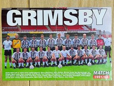Hand Signed A4 Picture - Grimsby Town FC 1991/92 season - 23 signatures