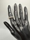 VTG BLING China 925 Sterling Silver Vermeil CZ Band Ring. Grams 3.1 . Size 6.25 — photo 9