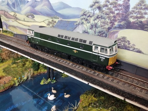 Heljan 3320 (OO) BR Class 33 umlackiert grün Nr D6597. | Zustand: Used
