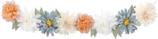 Flowers in Bloom Giant Garland 12.5' - Tissue Paper Flower Decoration