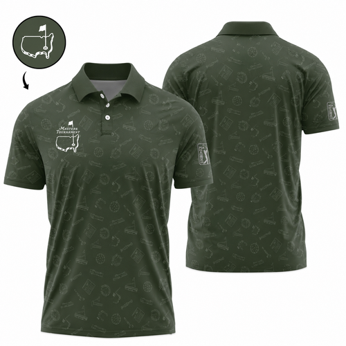 Masters Tournament Polo 2026 – Men’s Premium Dark Green Golf Shirt - Picture 1 of 5