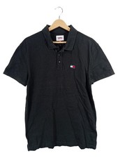 Tommy Jeans polo uomo taglia M nera manica corta logo cotone