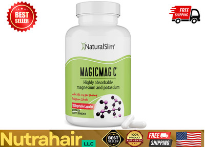 NaturalSlim Potassium Magnesium Supplement 100 Capsules 100 Count (Pack of 1) 