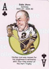 2018 Boston Bruins Heroes Playing Card #27 Eddie Shore