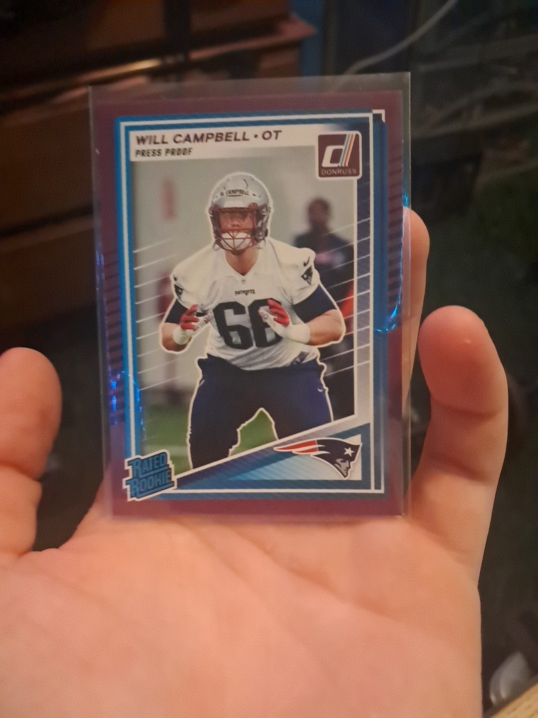 2025 Panini Donruss - Rated Rookie Will Campbell #345 Purple Press Proof (RC)