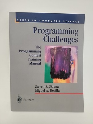 Programming Challenges: The Programming - Paperback, by Skiena Steven S. VG
