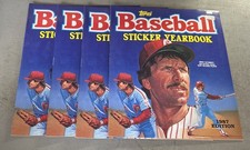 1987 Topps Baseball Sticker Yearbooks. Lot Of 4. Unused No Stickers.