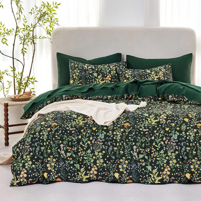 Wildflower Patterned,Elegant,Botanical Flower Style Comforter Sets - GG Home