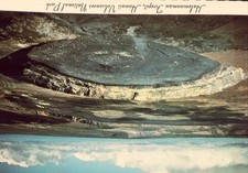 Kilauea Volcano Parking Lot Hawaii Postcard Halemaumau Fire Pit Cars Aerial View