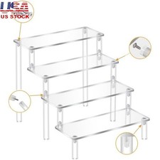 Acrylic Riser Display Stand Cosmetics Desserts Collectibles Organizing US