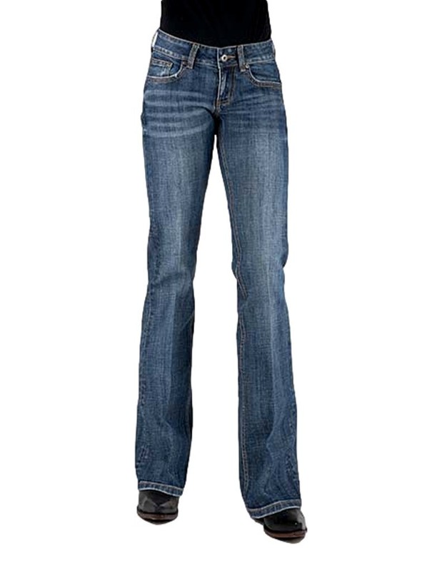 Stetson Western Jeans Womens Bootcut 16 Long Blue 11-054-0816-1322 BU CLEARANCE