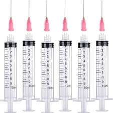 10ML/CC Ink Filling Syringe with Measurement and Blunt Needle Tip for...