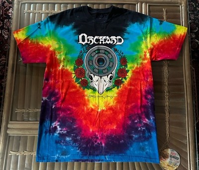 ORCHARD BOSTON SKATE SHOP T SHIRT RARE GRATEFUL DEAD NIKE SB DUNK LARGE TYE DYE