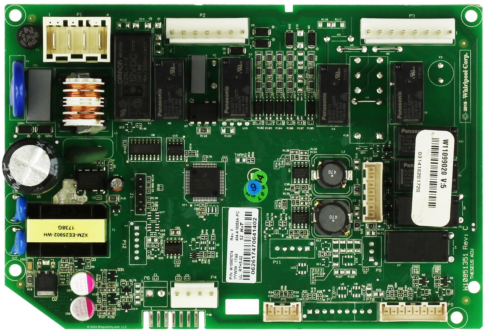 Whirlpool Maytag Amana Ikea Refrigerator W10867574 Control Board