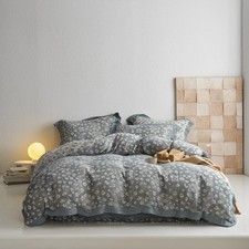 Adults Bedding Duvet Cover Set with Leopard Pattern for Room Decor, 100% Cott...