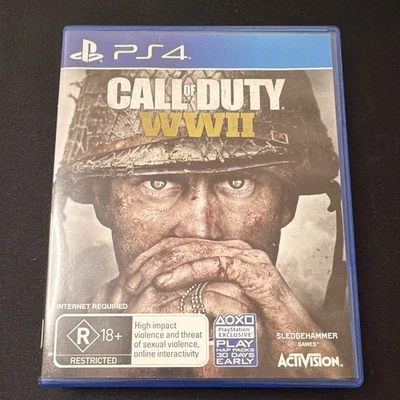Activision Call of Duty: WWII (Sony PlayStation 4, 2017) PAL R18+ - image 1 of 3