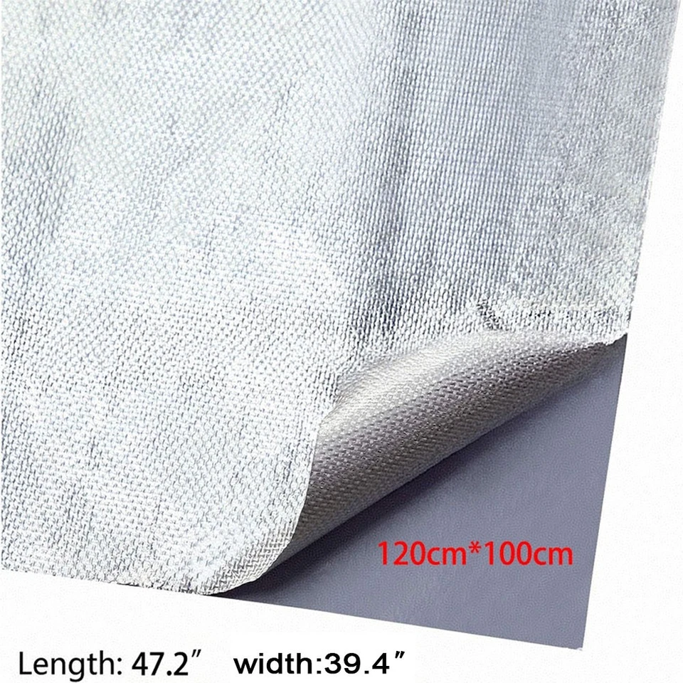 Car Fiberglass Insulation Reflective Material Aluminized Heat Shield Mat Blanket Foto 3 de 4