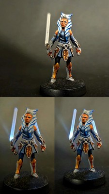 star wars legion ahsoka bemalt mit Led
