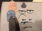 Vintage Star Wars Damaged Action Figure Accessory Lot Cape Blaster Rifle Kenner