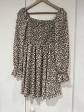Shein Floral Print Long Sleeve Dress Size XS