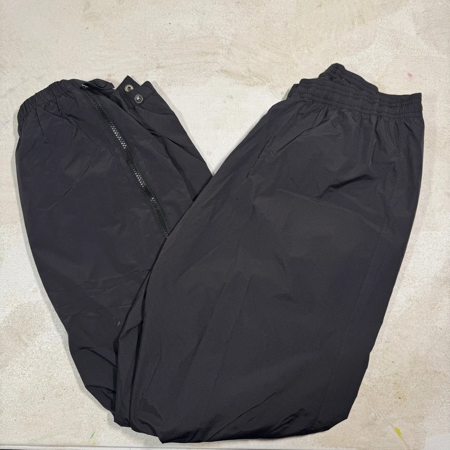 VINTAGE LL Bean Rain Pants Mens XL Black Stowaway Waterproof Gore Tex Pull On