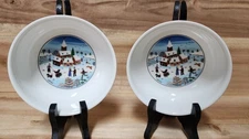 Set of 2 Villeroy & Boch NAIF CHRISTMAS 5 1/4" Cereal Bowls