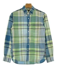 BEAMS PLUS Casual Shirt Men Used B Grade Fabric Checked Traditional