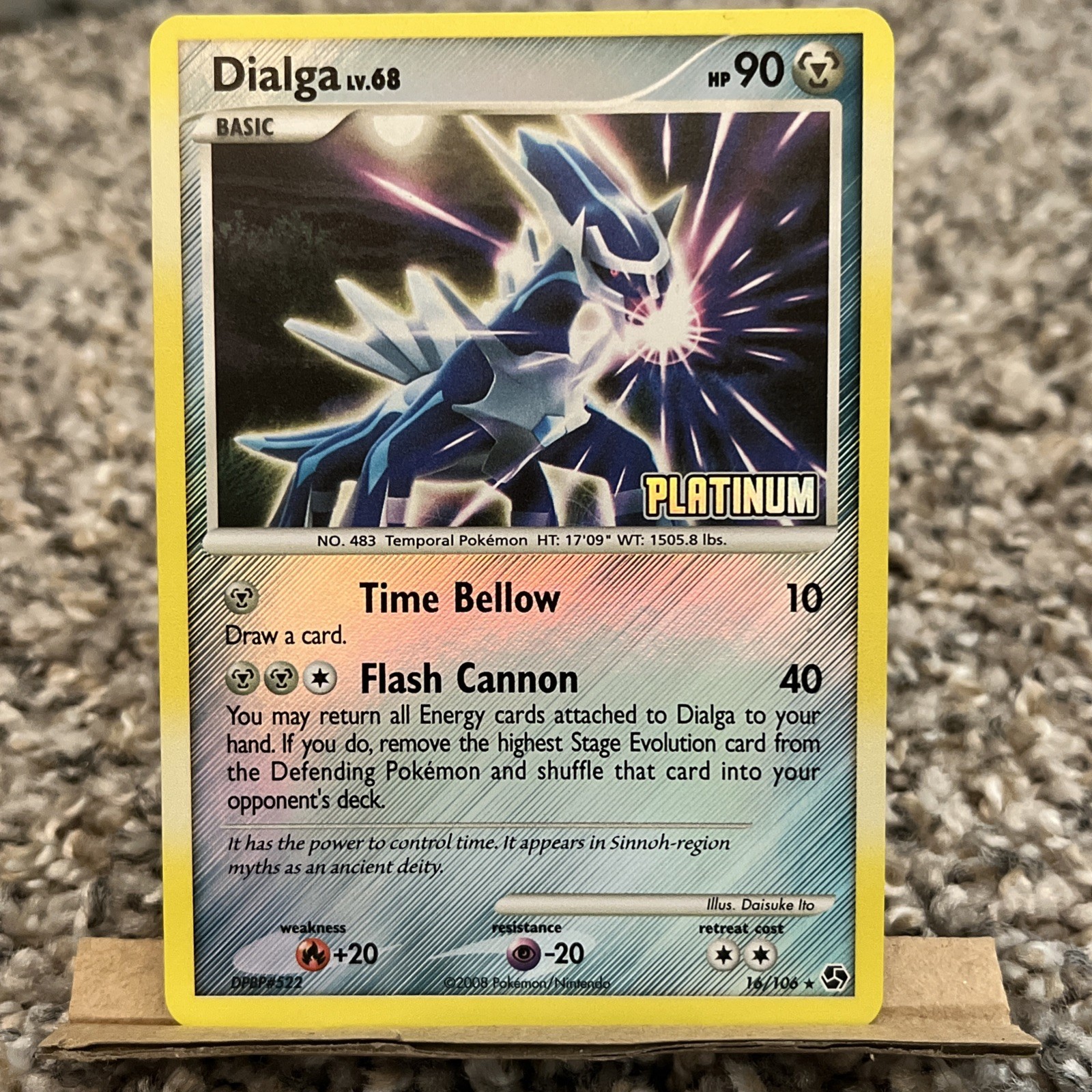 Dialga - [Platinum] LP 16/106 Burger King Reverse Holo  Stamped Pokemon TCG