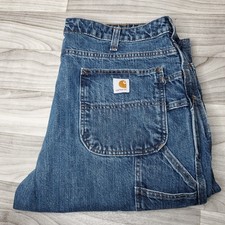 Pantalones de mezclilla Carhartt para mujer 18x28 Carpenter Utility WB013 VIO ropa de trabajo pantalones de granja