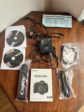 Canon EOS 600D Digital SLR Camera Battery Charger, Strap, Cables, Software Disks