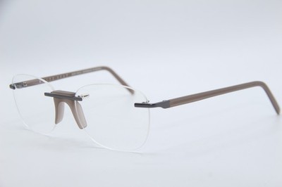 NEW ANDY WOLF WHITE HEAT EREZ COL.F BROWN BLACK AUTHENTIC EYEGLASSES 52-18