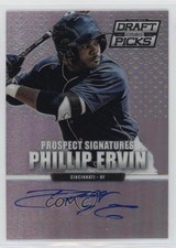 2013 Prizm Perennial Draft Picks Prospect Signatures Silver Phil Ervin Auto 0u66