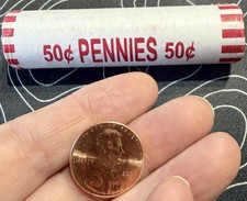 USA 2025.ROLL 50 COINS.LAST ISSUE.ONE CENT PENNY LINCOLN.2025-D.Unopened