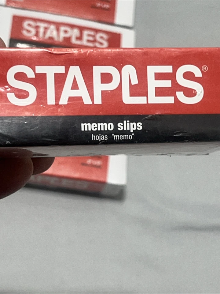 X10 Staples White 500 Sheets Memo Slips 3”x5” New 5000 Sheets 10 New Packs NOS - Image 4 of 4